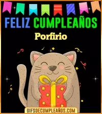 GIF Feliz Cumpleaños Porfirio